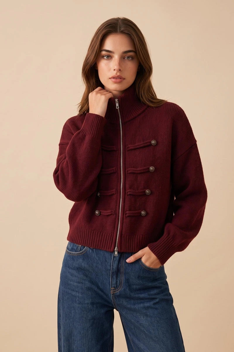 Burgundy — front view